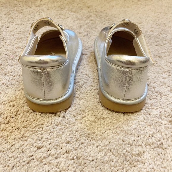 Mooshu squeakers Mary Janes silver rhinestones - Picture 4 of 5